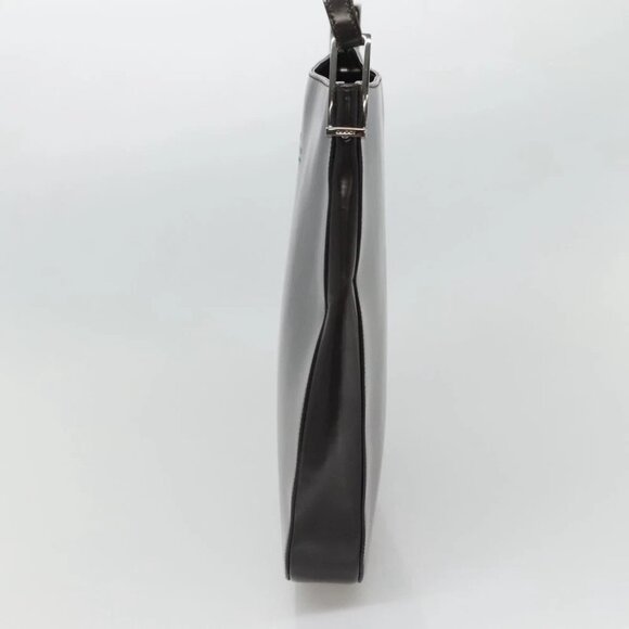 GUCCI Shoulder Bag Patent leather Brown Silver 001 3166 Auth ep8849 - Picture 6 of 14